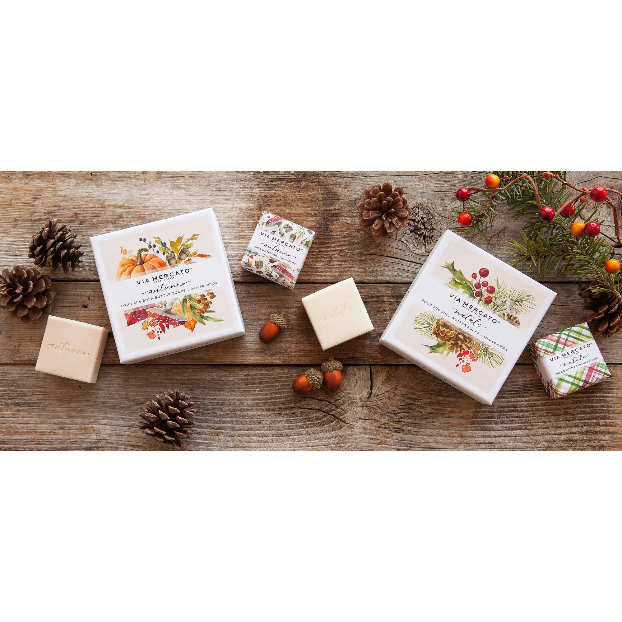 European Soaps Autunno 4 Bar Gift Set